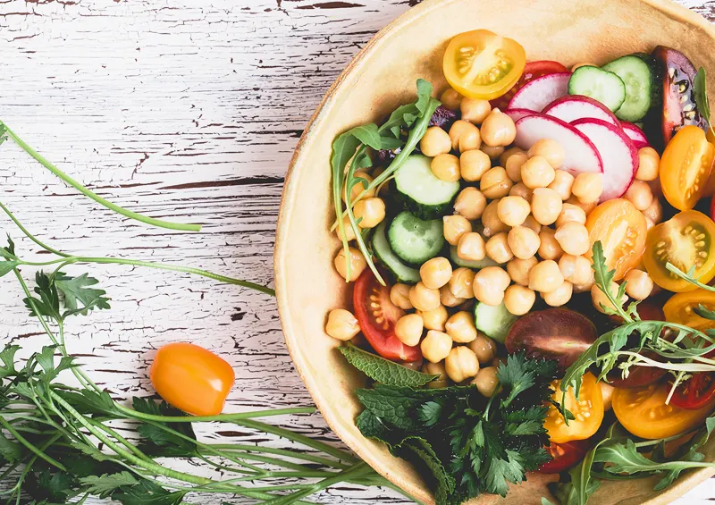 Abbildung eines veganen Gerichtes